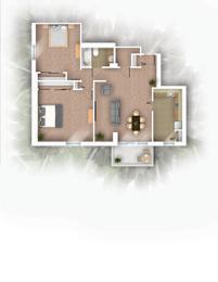  Floor Plan 2 Bedroom