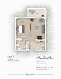 Floor Plan  1 Bedroom