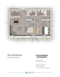 Floor Plan  2 Bedroom