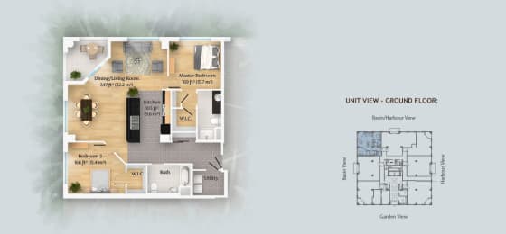  Floor Plan 2 Bedroom - Type G1
