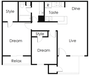 floor plan options in our east riverside apartments