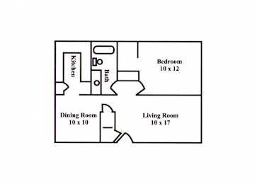  Floor Plan One Bedroom Standard
