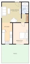  Floor Plan One Bedroom One Bath