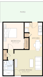  Floor Plan One Bedroom One Bath