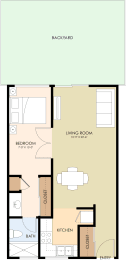  Floor Plan One Bedroom One Bath