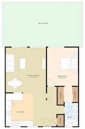  Floor Plan One Bedroom One Bath
