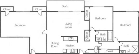  Floor Plan 3 Bed 2 Bath Large