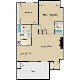  Floor Plan 2x2