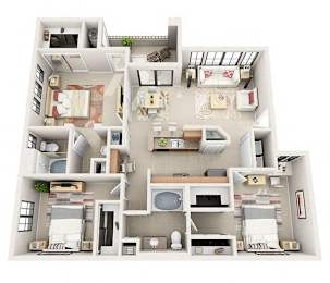 The Westminister Three Bedroom Two Bathroom Apartment