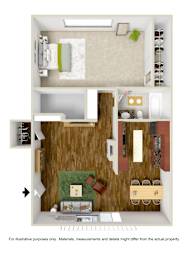  Floor Plan 1 Bedroom 1 Bath