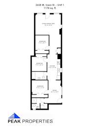 Floor Plan 3 Bedroom - 2 Bathroom