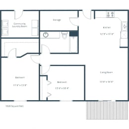 Stonebridge Apartments | Two Bedroom Floor Plan B