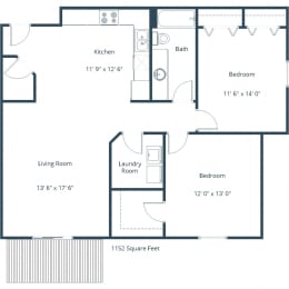 Stonebridge Apartments | Two Bedroom Floor Plan D