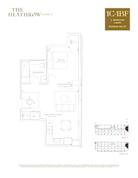  Floor Plan 1 Bedroom, 1 Bathroom Accessible