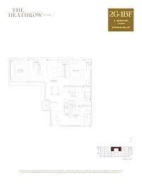  Floor Plan 2 Bedrooms, 1 Bathroom Accessible