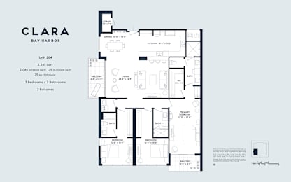  Floor Plan 3.2 3 Bedrooms, 3 Bathrooms
