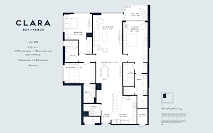  Floor Plan 3.3 3 Bedrooms, 3 Bathrooms