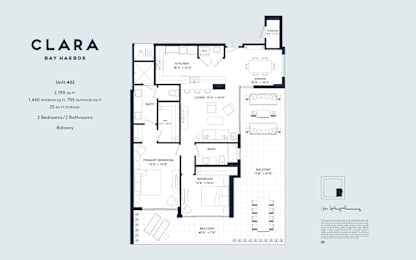  Floor Plan 2.1 2 Bedrooms, 2 Bathrooms