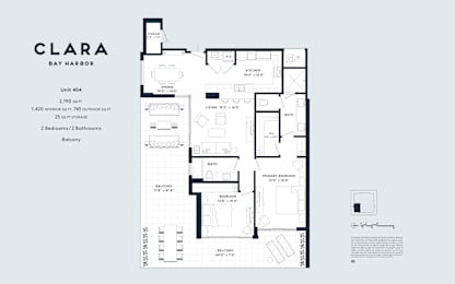  Floor Plan 2.2 2 Bedrooms, 2 Bathrooms