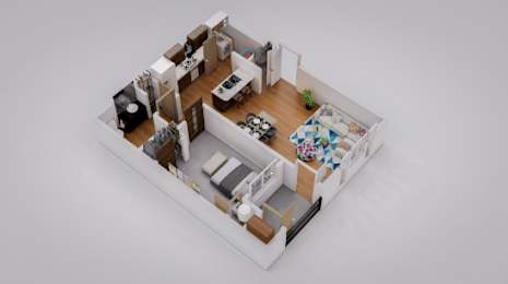  Floor Plan 1 Bed, 1 Bath