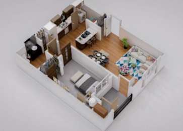  Floor Plan 1 Bedroom, 1 Bathroom