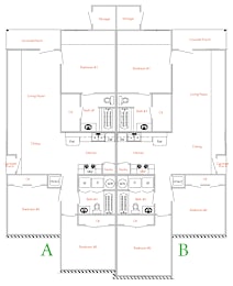  Floor Plan 3 Bedrooms, 2 Bathrooms