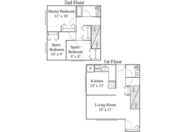 Floor Plan Three Bedroom
