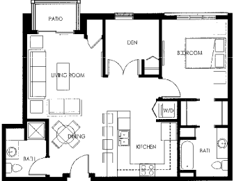 Vicinato G Floor Plan at Vicinato, Wisconsin, 53715