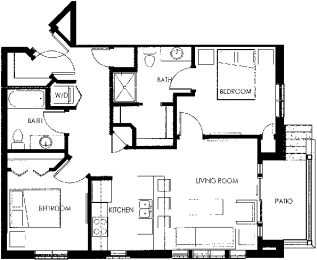 Vicinato J Floor Plan at Vicinato, Madison, 53715