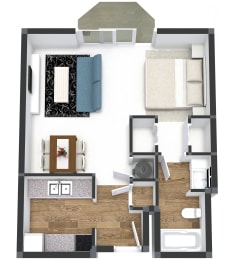 Studio  at Gramercy on Garfield, Cincinnati, OH