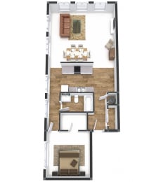 One Bedroom Corner Vista