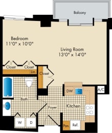 1 bedroom apartments for rent in Bethesda MD