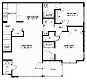 Stratford Floor Plan at Brookfield Apartments, Macungie, Pennsylvania