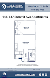  Floor Plan 1 Bedroom