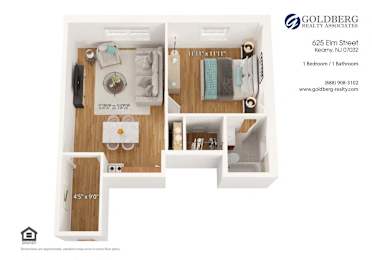  Floor Plan One Bedroom Junior