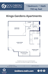  Floor Plan One Bedroom