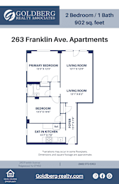  Floor Plan Two Bedroom 1 bath