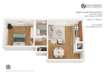 Floor Plan One Bedroom