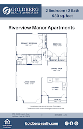  Floor Plan Two Bedroom-Two Bath