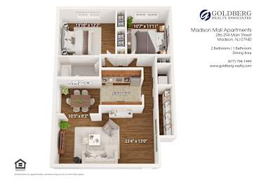  Floor Plan Two Bedroom Garden Style
