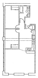  Floor Plan 2 Bedroom