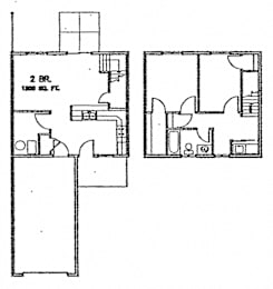 Prairie Townhome 2 bedroom units have 2 stories on Schworm Street.