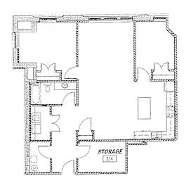  Floor Plan 2 bed 1 bath