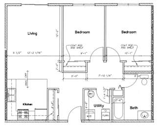  Floor Plan 2 bedroom