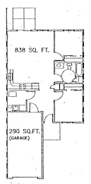 This Thornbury Townhomes unit has two bedrooms on one story.