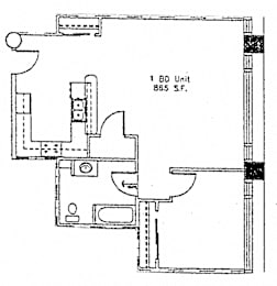  Floor Plan One Bedroom
