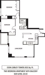 Galtier Towers Apartments in Lowertown, St. Paul, MN 1 Bedroom 1 Bath Apartment