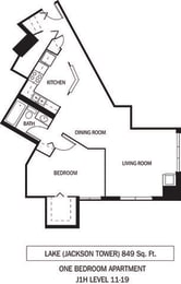 Galtier Towers Apartments in Lowertown, St. Paul, MN 1 Bedroom 1 Bath Apartment