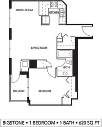 Galtier Towers Apartments in Lowertown, St. Paul, MN 1 Bedroom 1 Bath Apartment