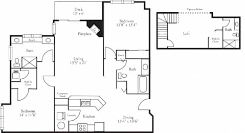  Floor Plan Lofts - 2 Bed, 3 Bath Bayhill w/ Loft